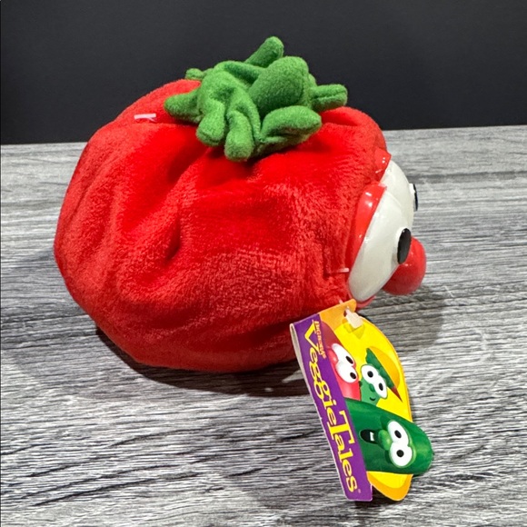 GUND | VeggieTales: Bob the Tomato (1998) - Vintage 4” Bean Bag Plush Toy - Picture 4 of 12